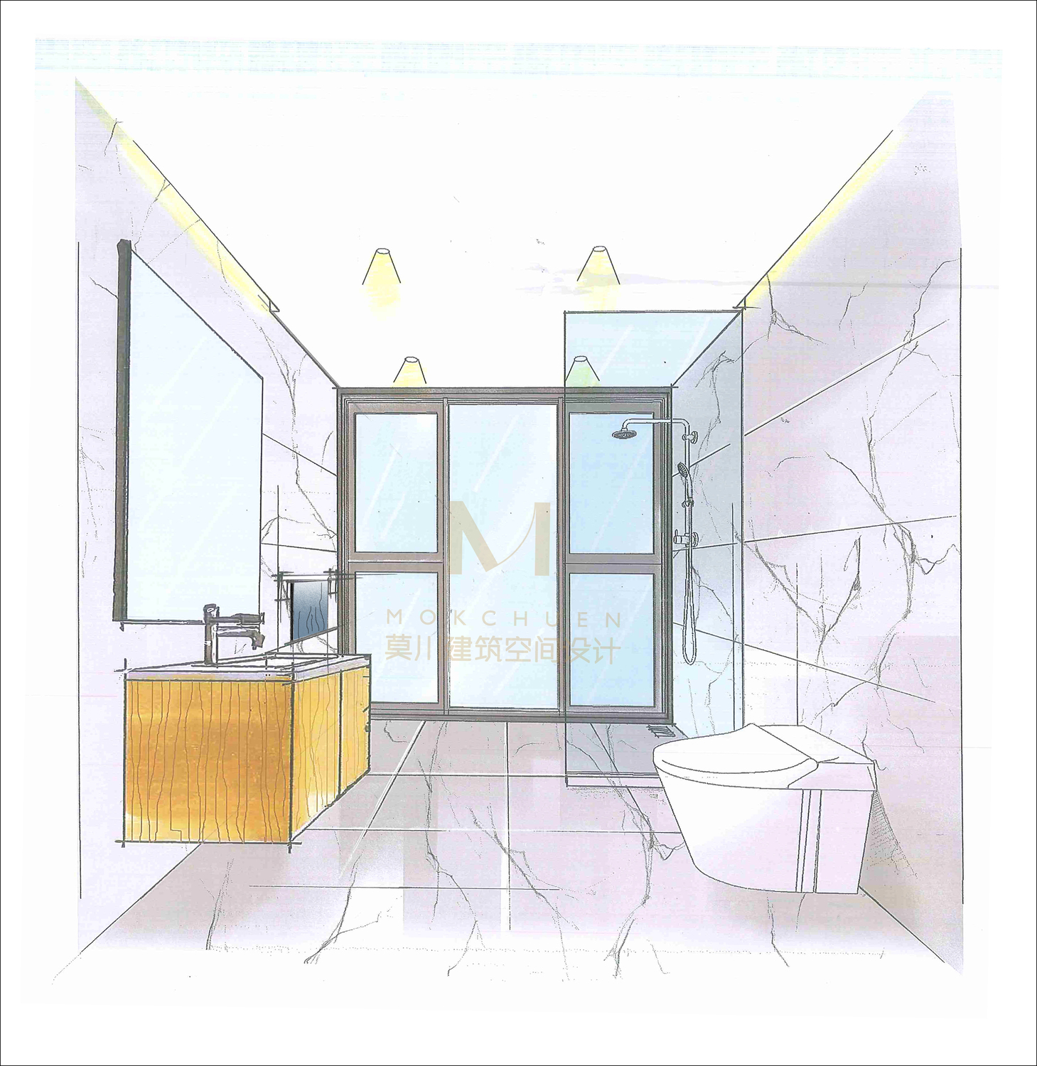 卫生间|三维|建筑/空间|室内效果图zZ - 原创作品 - 站酷 (ZCOOL)